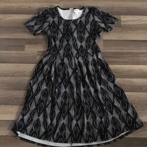 A black and white tribal dress.